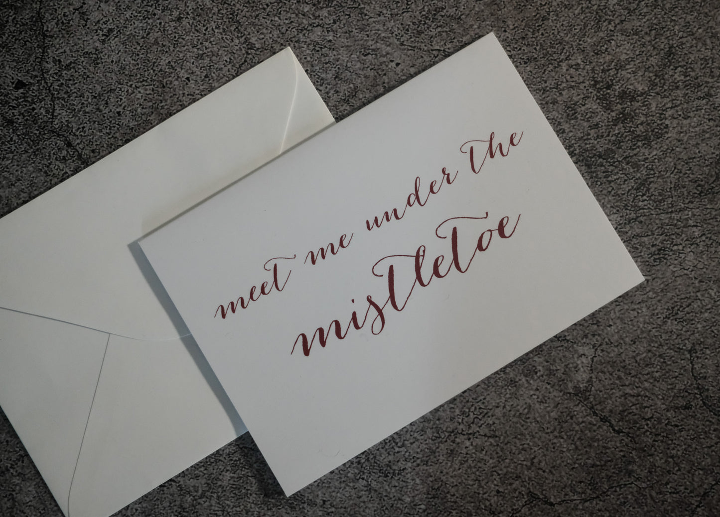 Meet Me Under The Mistletoe - Holiday Card