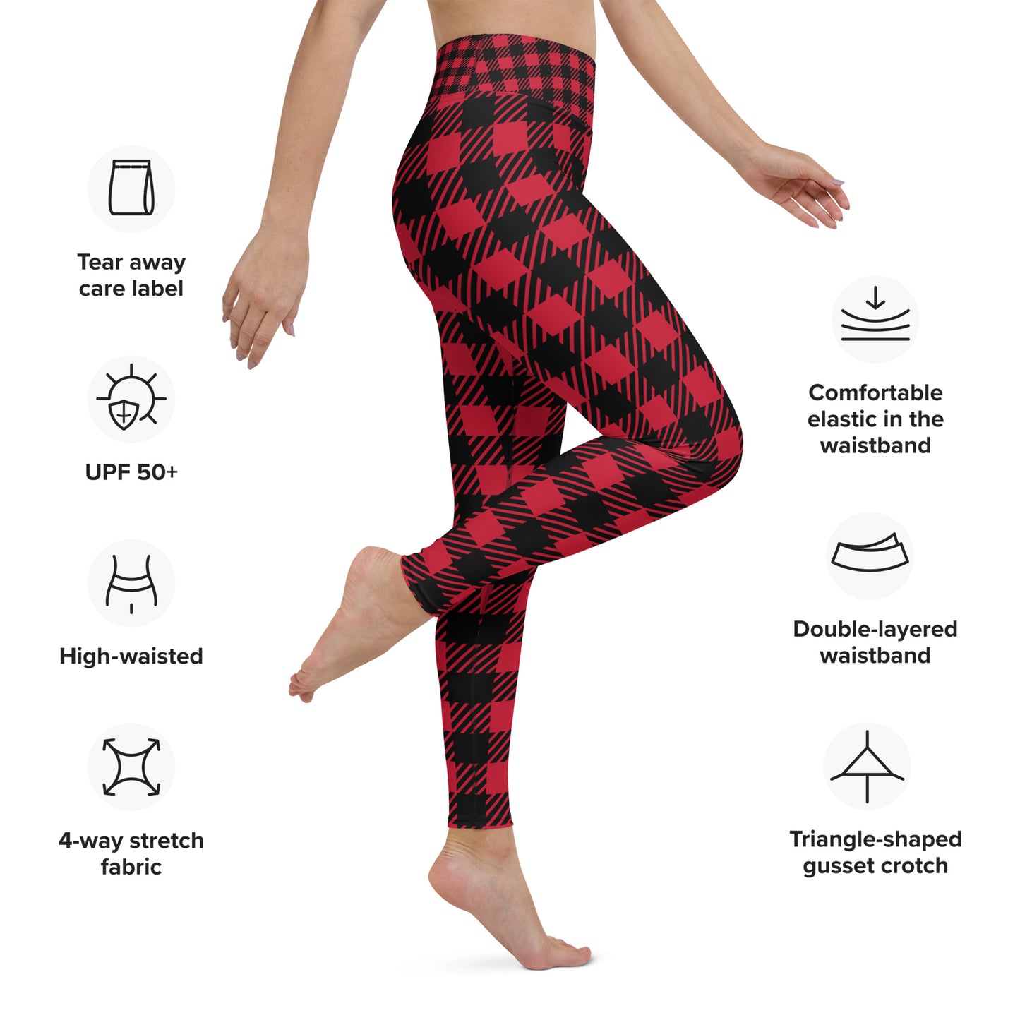 Buffalo Check Yoga Leggings