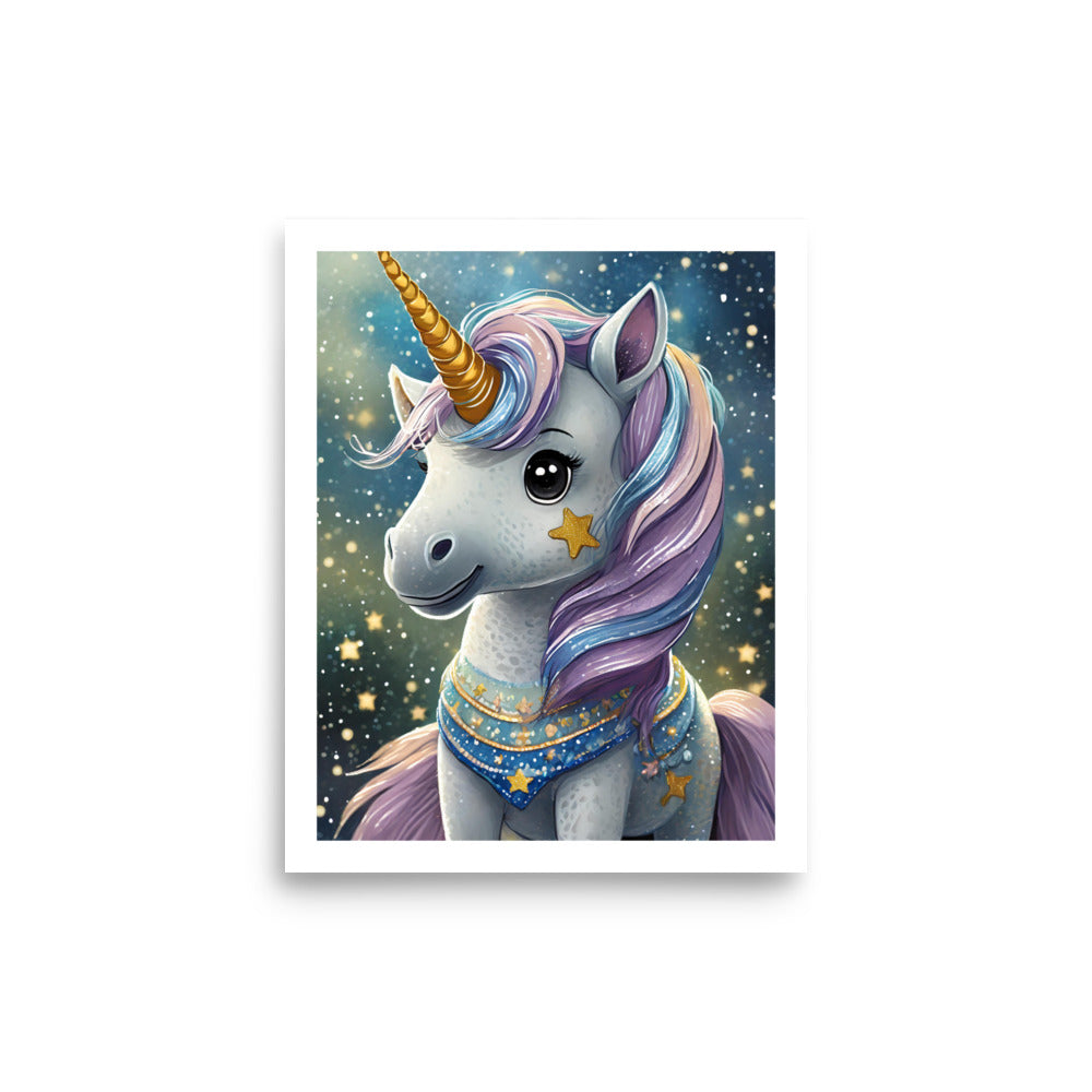 Unicorn Poster Print Children's Room Decor
