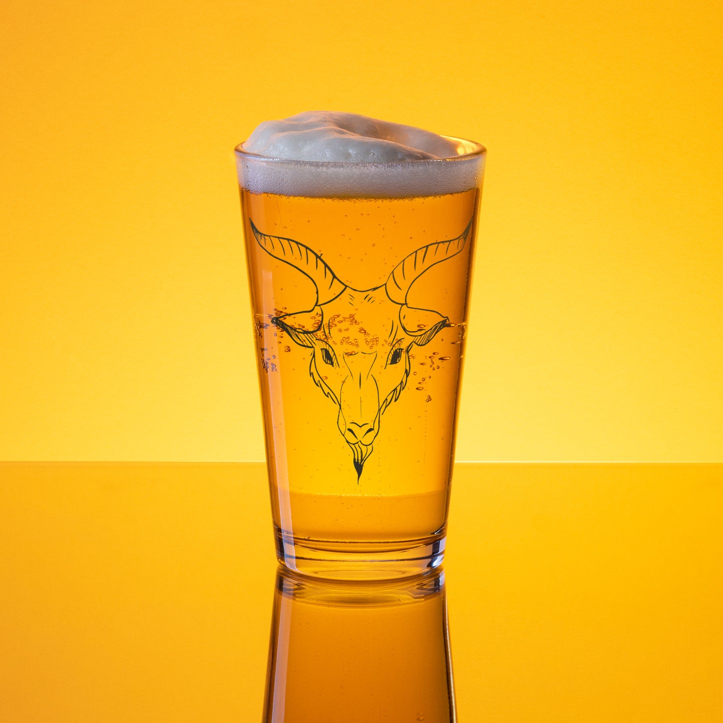 GOAT Glass Shaker Pint Glass