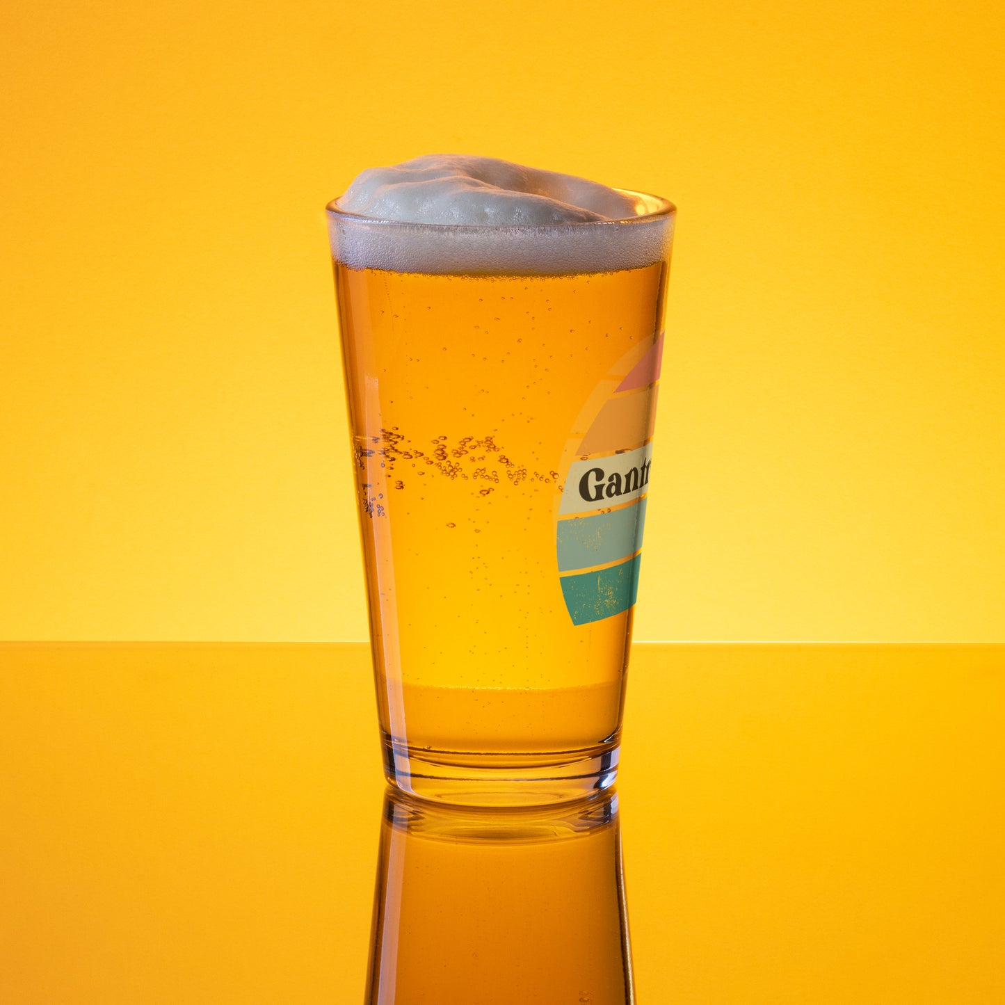 Gantro Media Glass Shaker Pint Glass