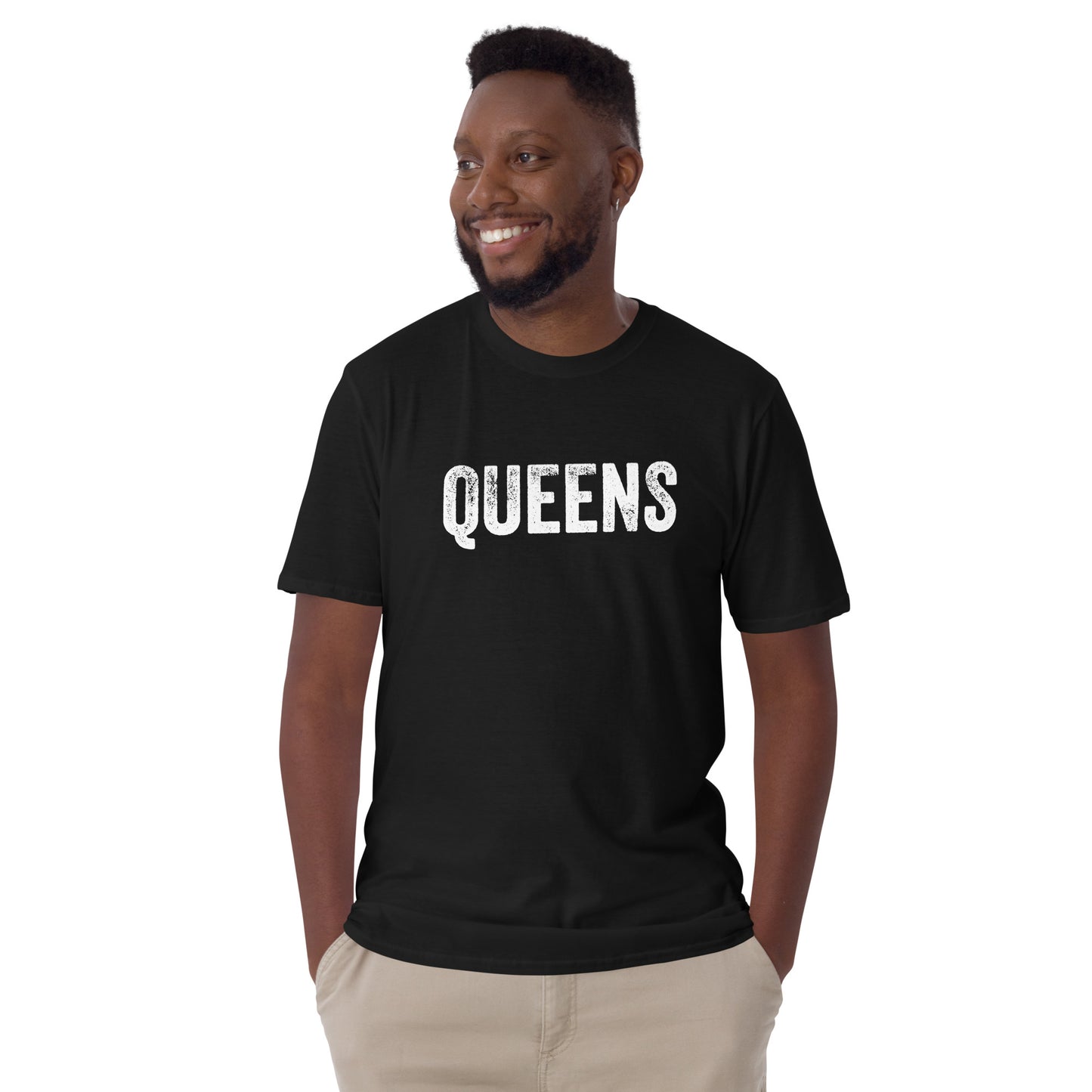 Queens Distressed Short-Sleeve Unisex T-Shirt