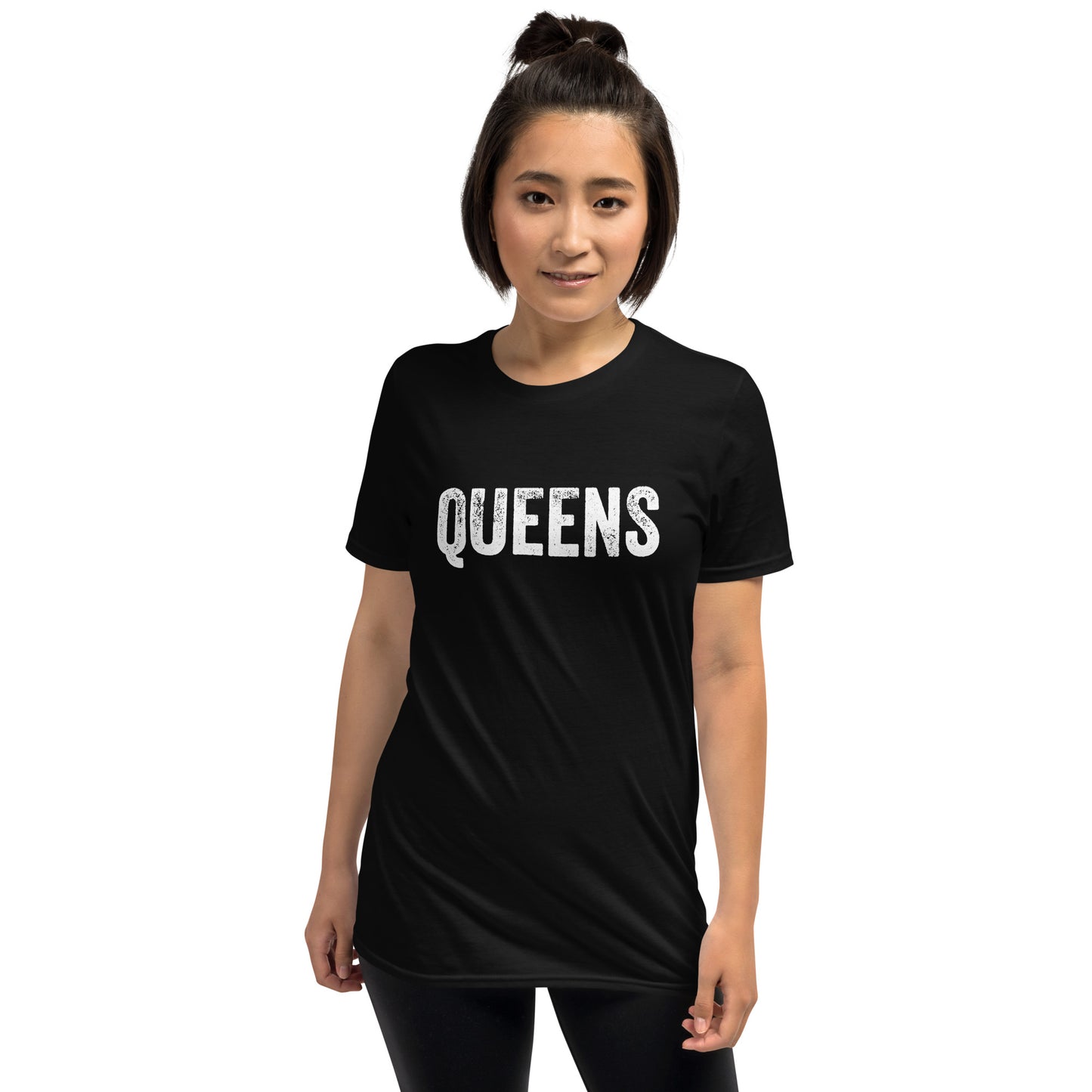 Queens Distressed Short-Sleeve Unisex T-Shirt