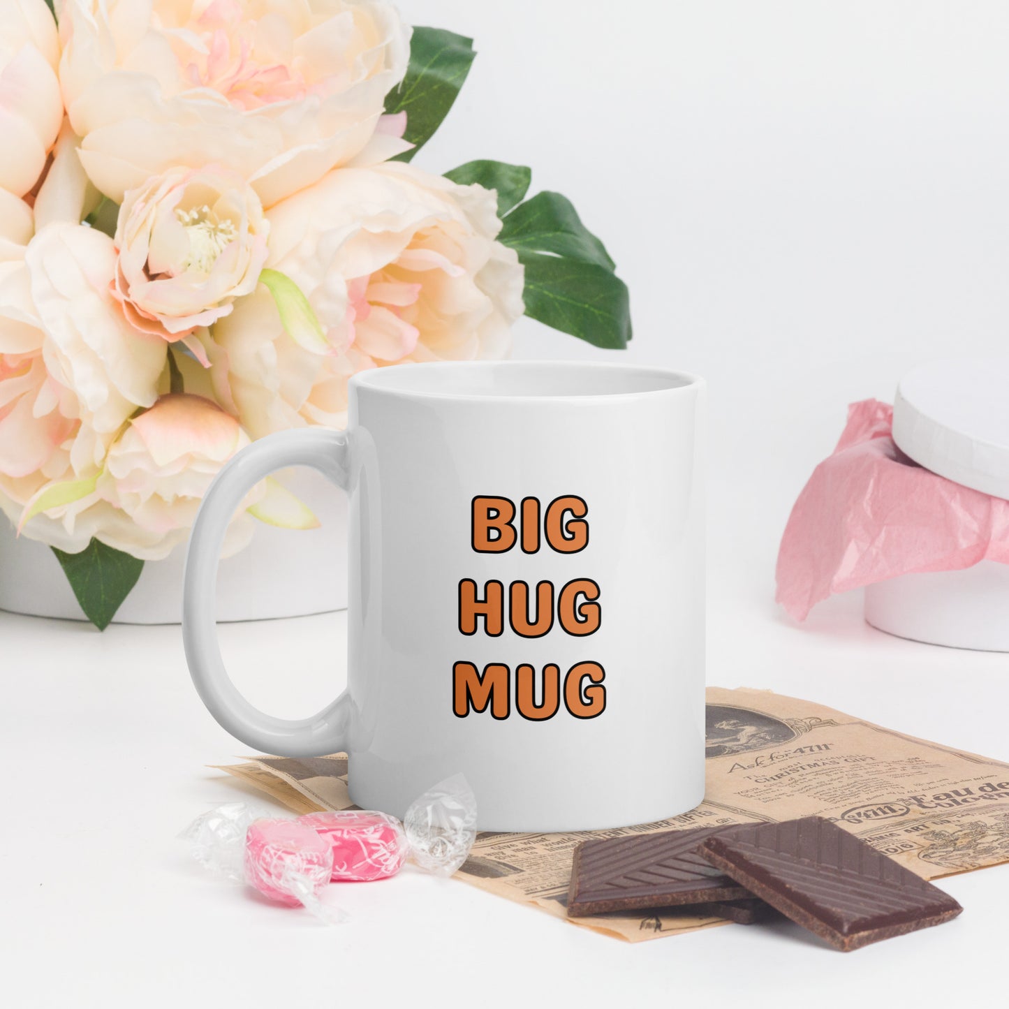 BIG HUG MUG White glossy mug