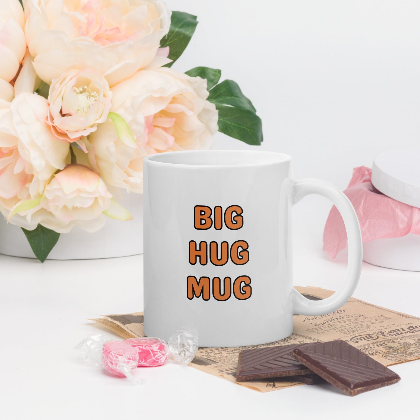 BIG HUG MUG White glossy mug