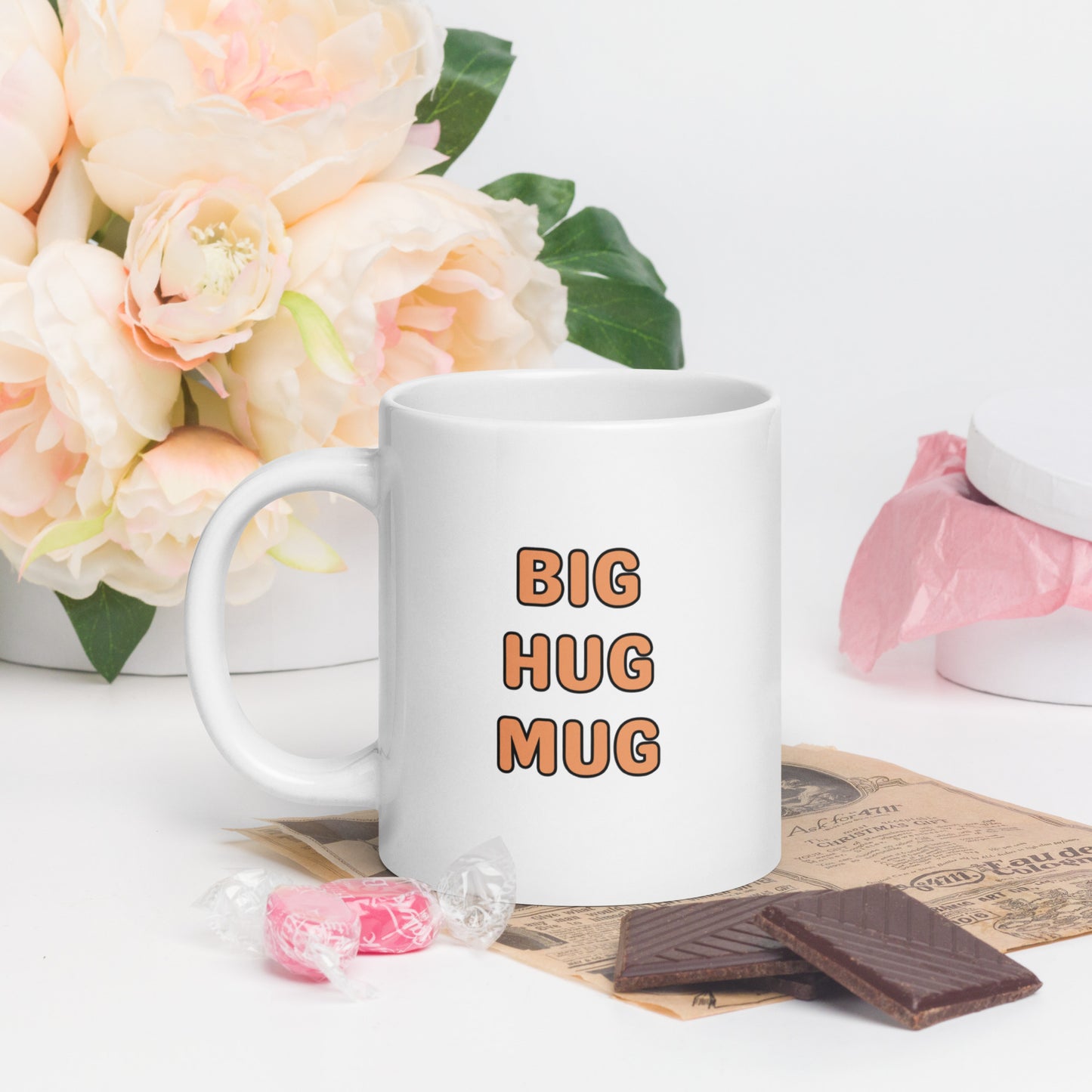 BIG HUG MUG White glossy mug