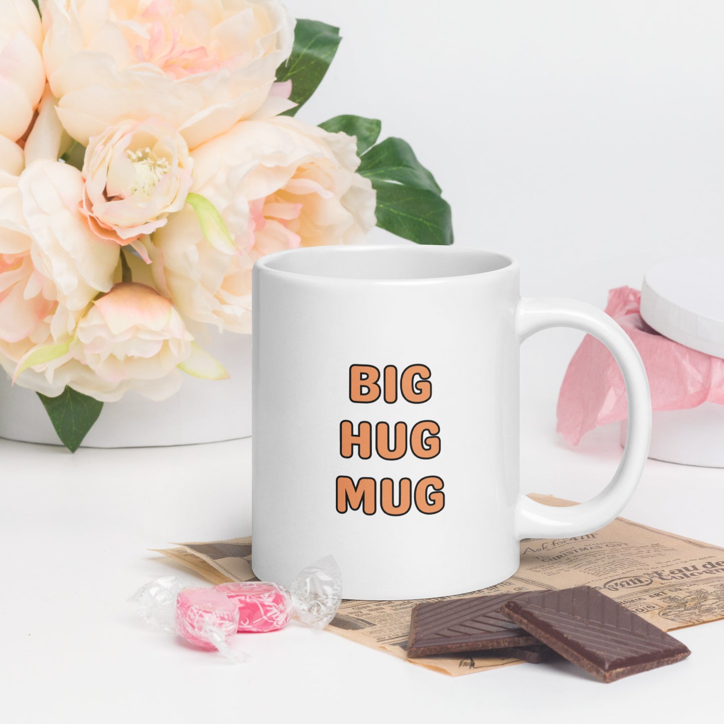 BIG HUG MUG White glossy mug