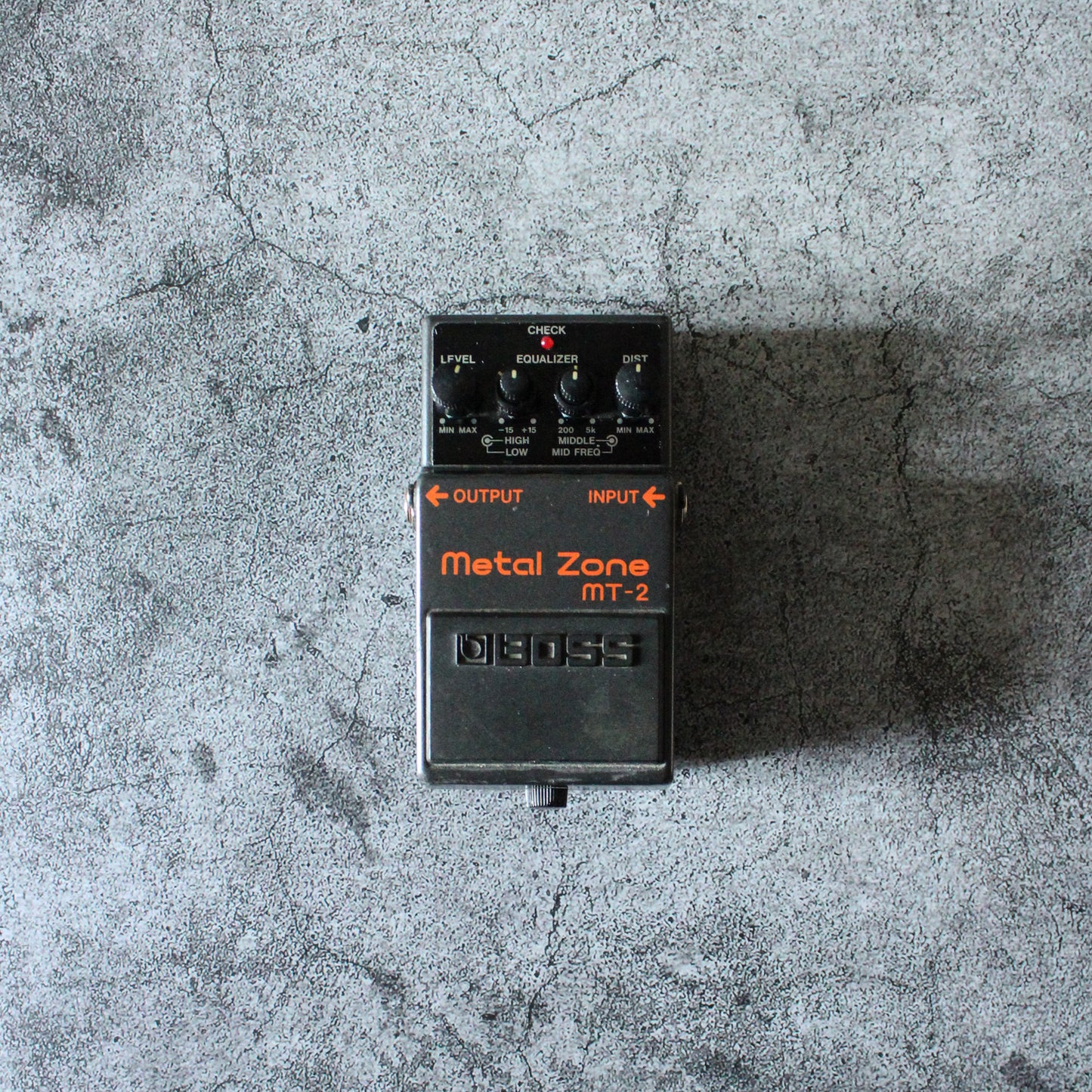 Boss Metal Zone MT-2 Distortion Pedal Dated August 2000