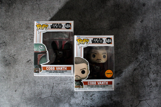 Funko Pop Set of 2 Star Wars The Mandalorian Cobb Vanth with Chase