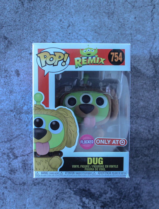 Funko Pop 754 Remix Dug Target Exclusive Flocked