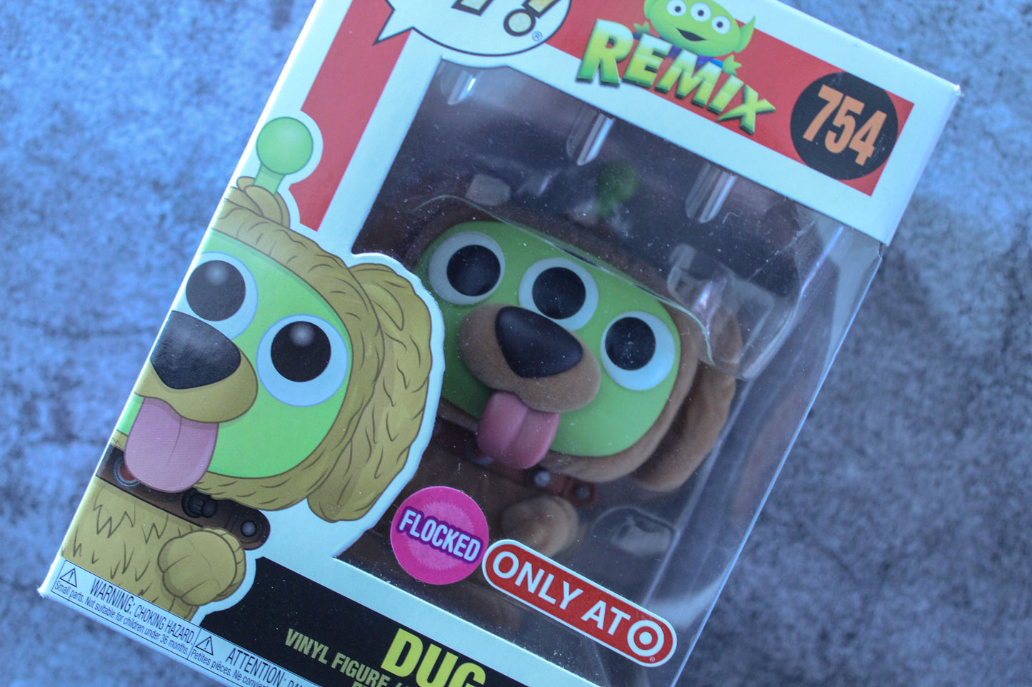 Funko Pop 754 Remix Dug Target Exclusive Flocked