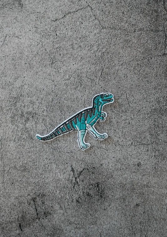 Blue Gray Dinosaur Patch