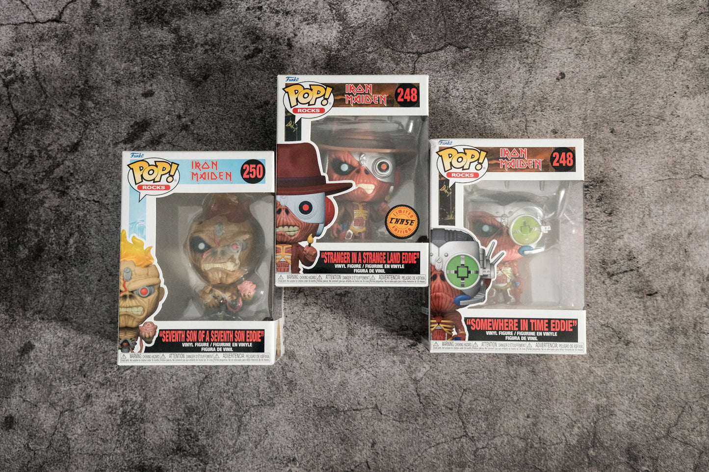 Funko Pop Set of 3 Iron Maiden Pops Includes Chase