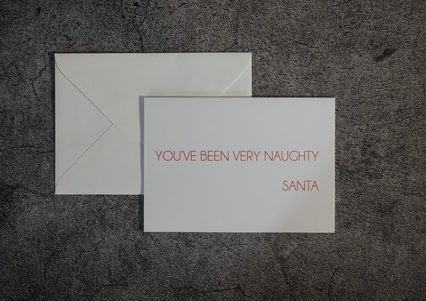 You've Been Very Naughty - Santa Christmas Card