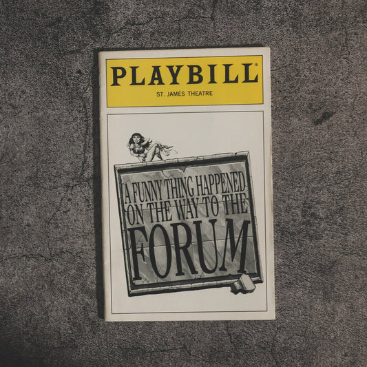 A Funny Thing Happened On The Way to The Forum Original Playbill