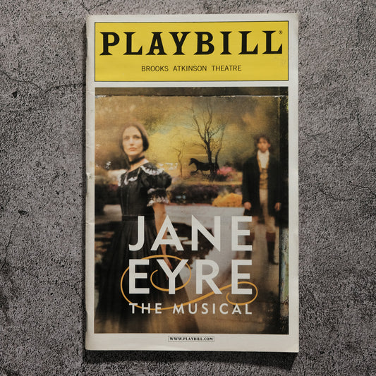 Original Playbill Jane Eyre The Musical December 2000