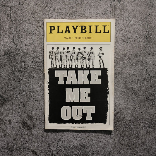 Original Playbill Take Me Out September 30 2003