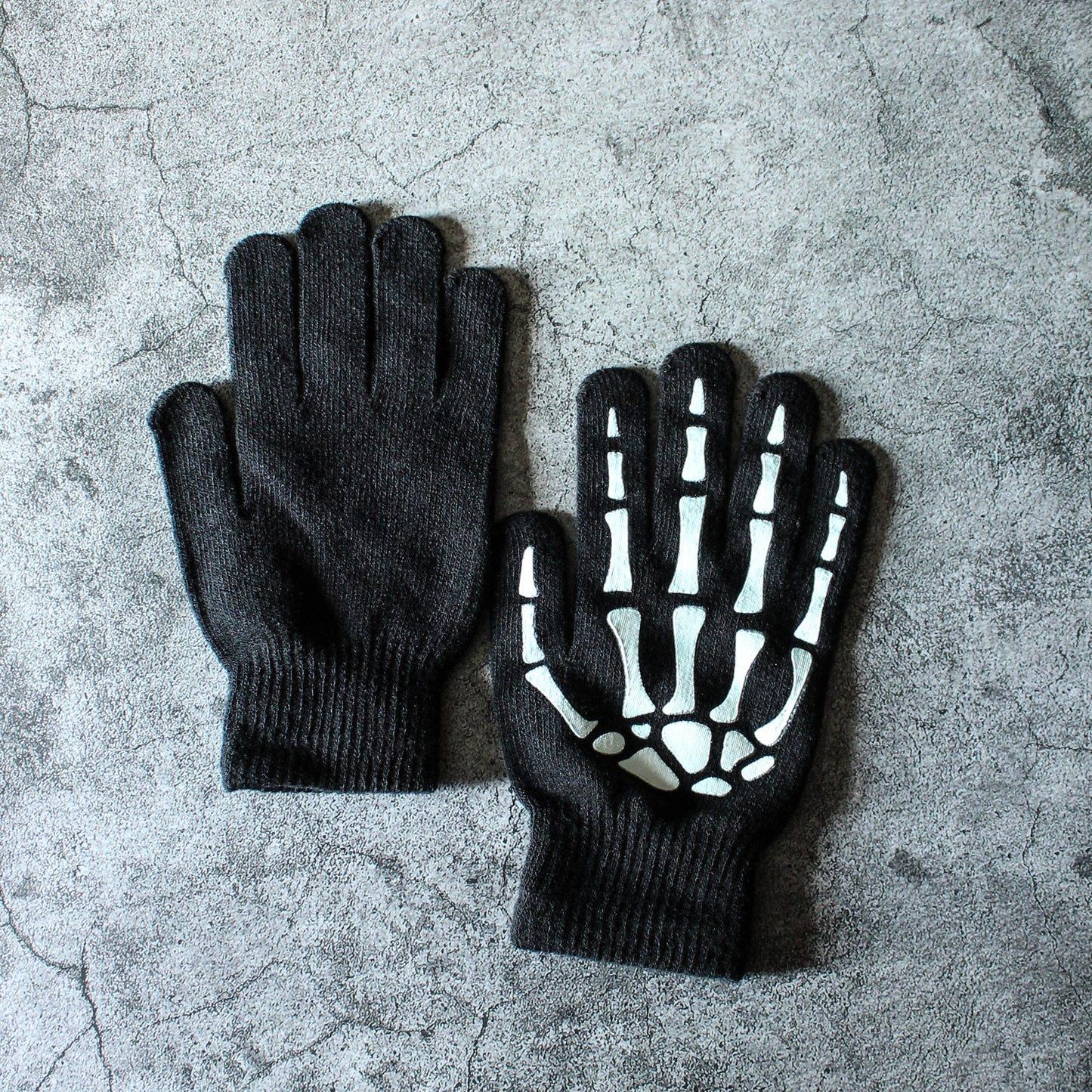 Skeleton Full Length Glow in the Dark Gloves