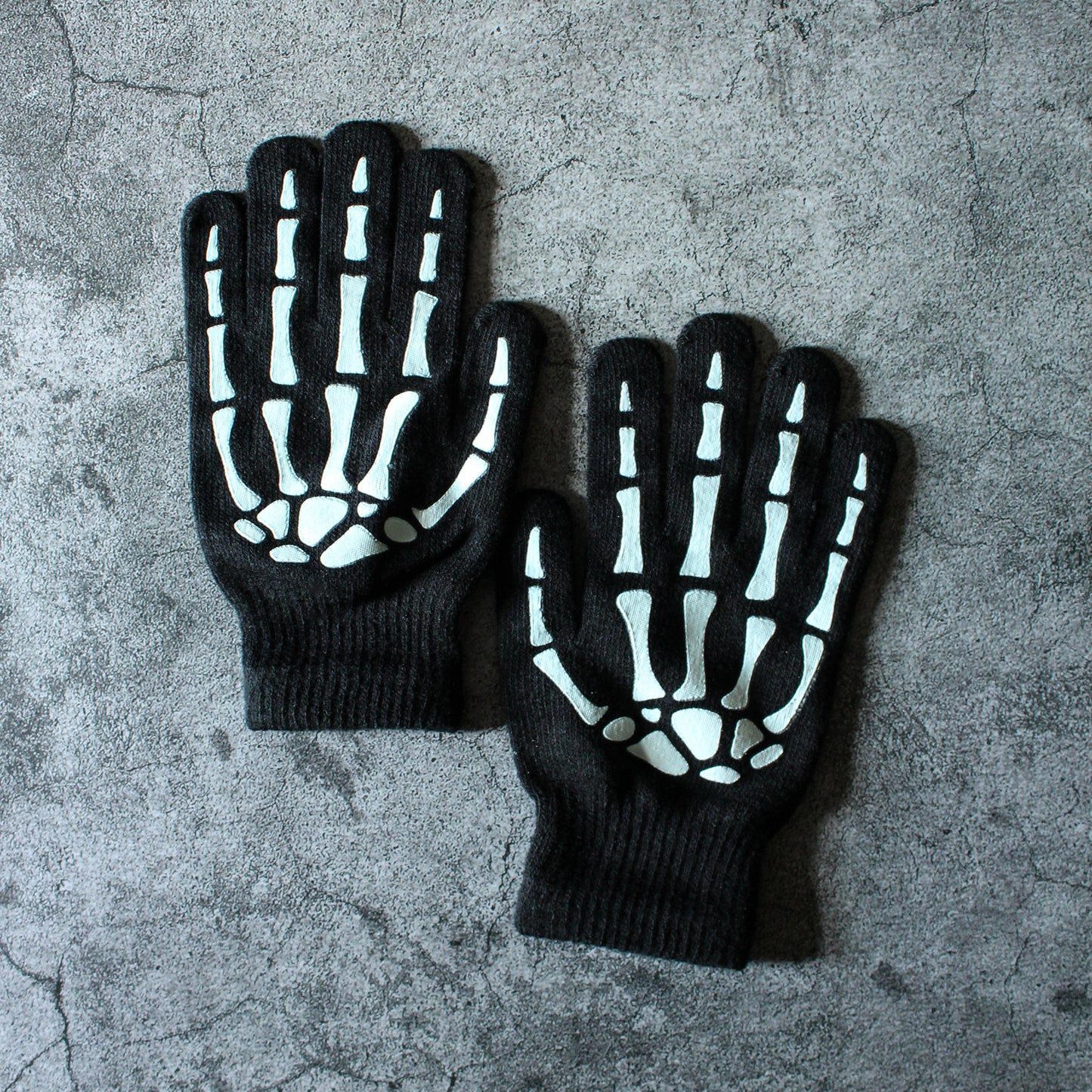 Skeleton Full Length Glow in the Dark Gloves