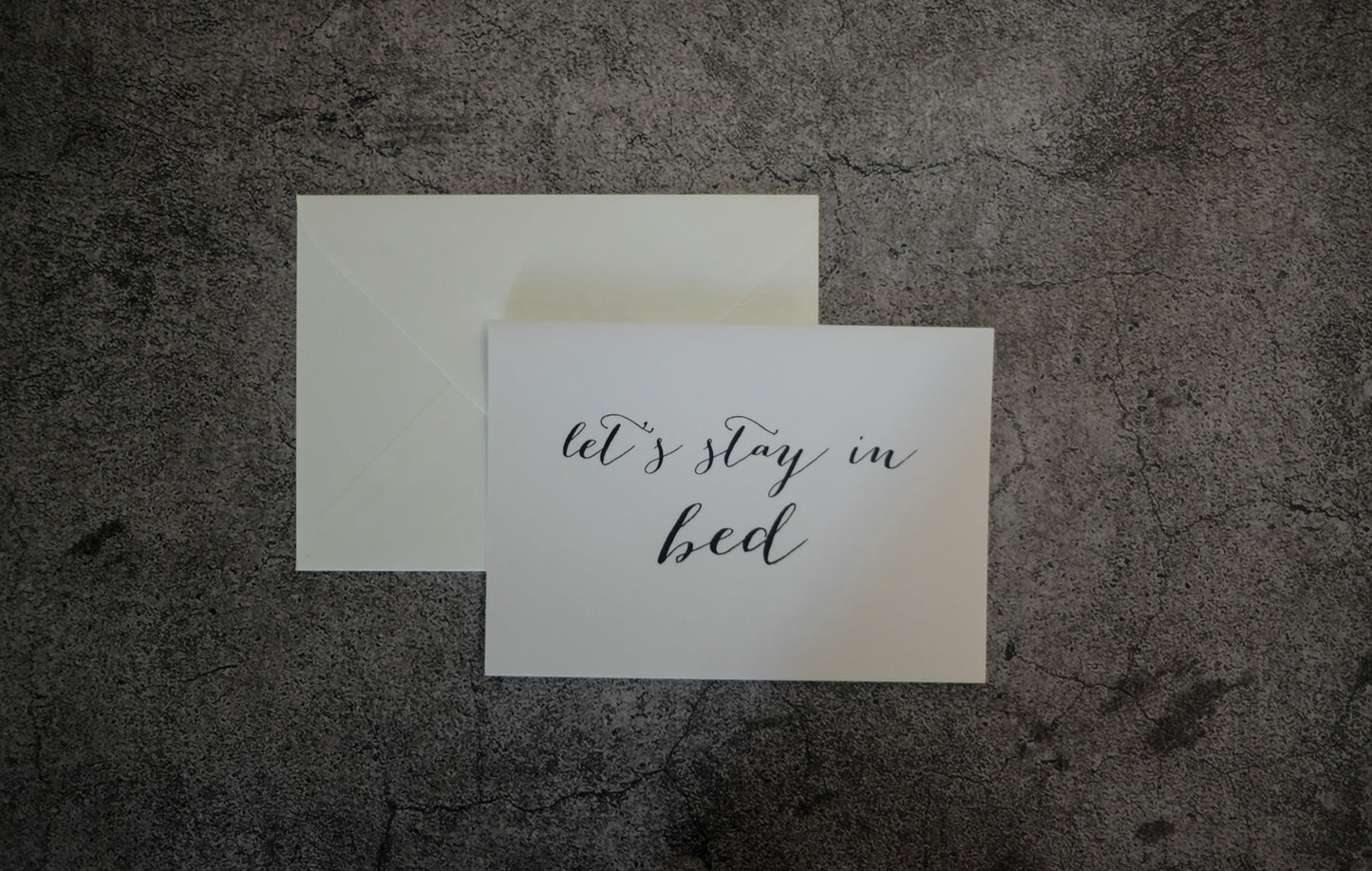 Let's Stay in Bed - Greeting Card