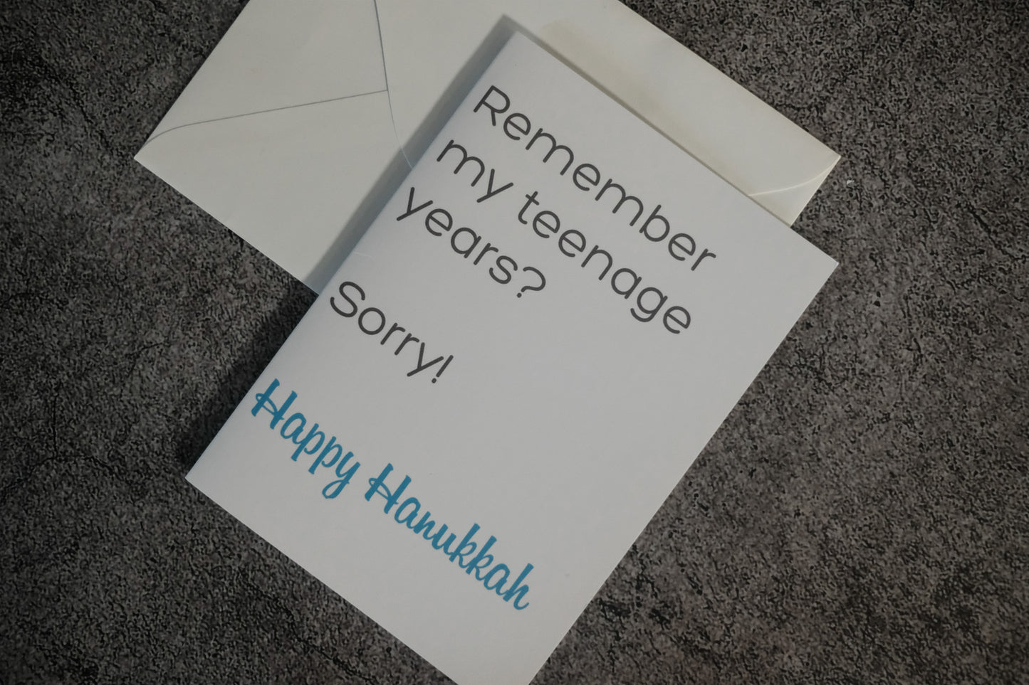 Remember My Teenage Years? Sorry! Happy Hanukkah