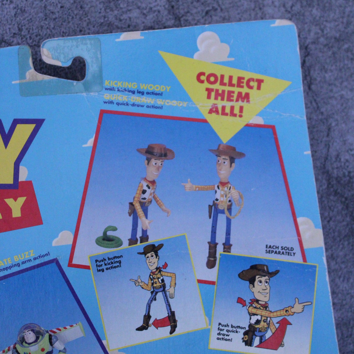 Vintage Toy Story Quick Draw Woody Think Way Toys 1995