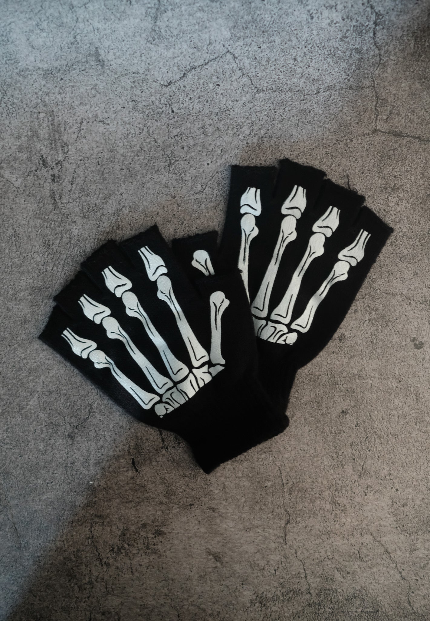 Skeleton Fingerless Gloves