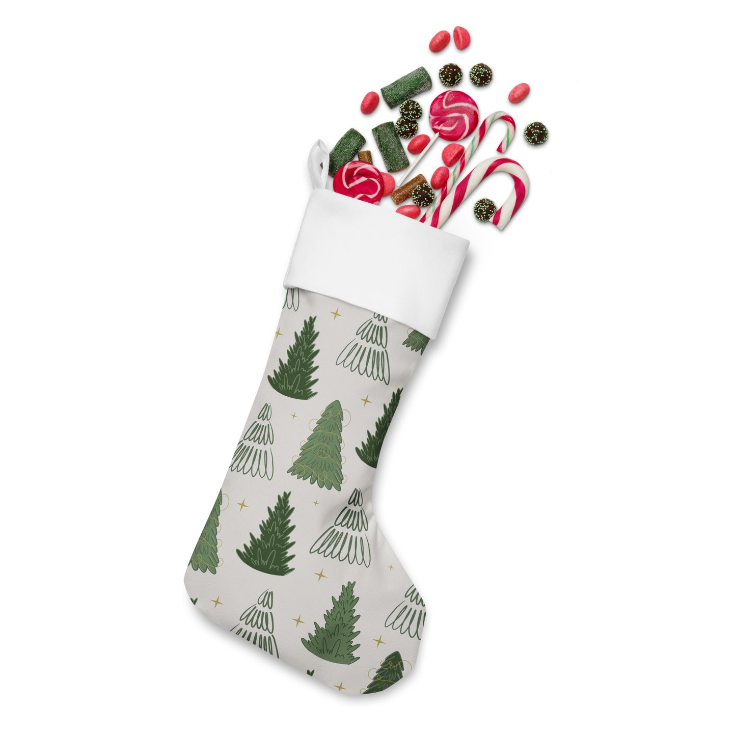 Hand Drawn Country Christmas stocking