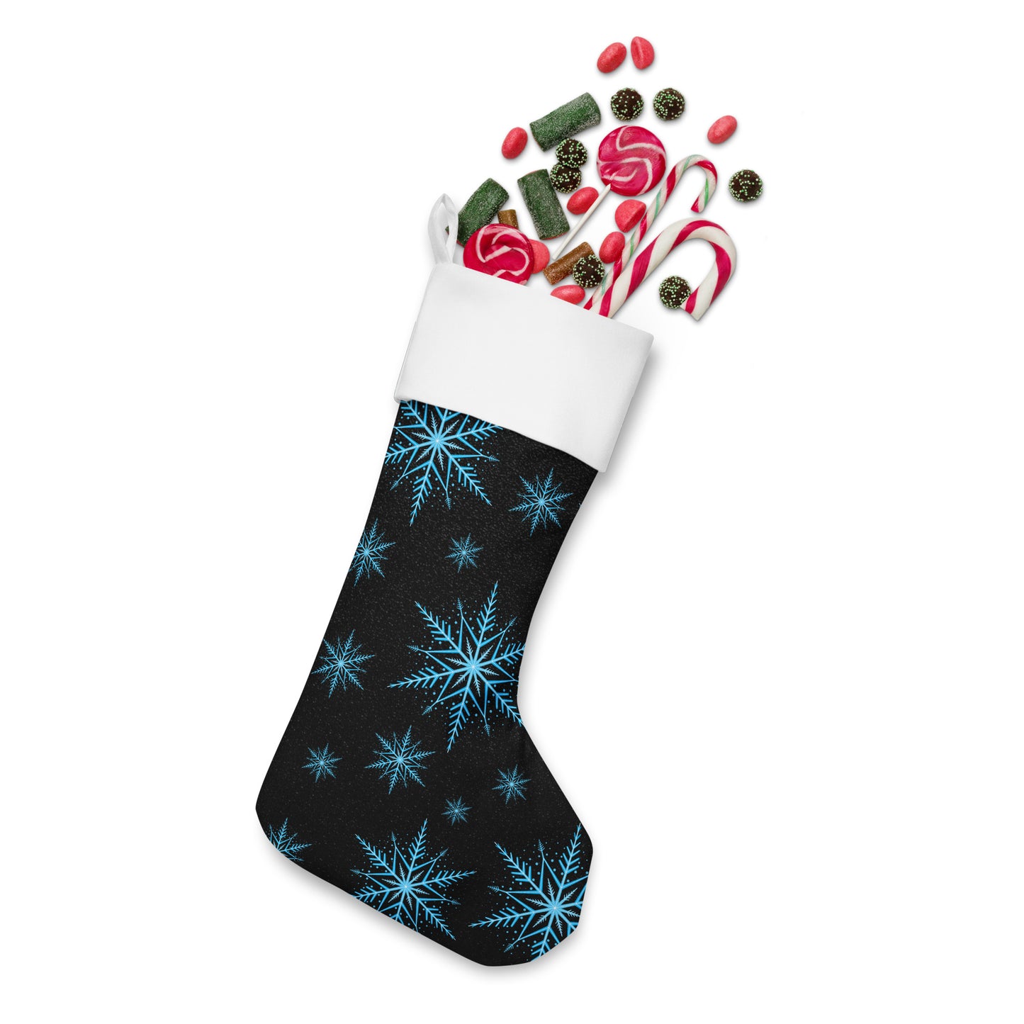 Blue Star Christmas stocking