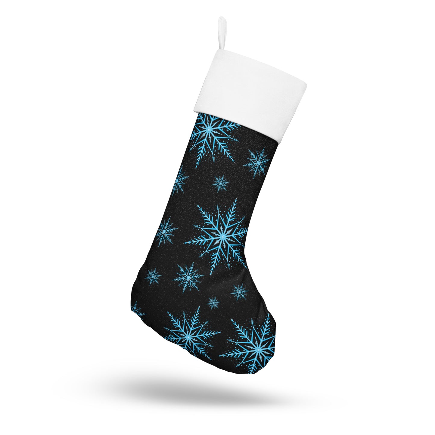 Blue Star Christmas stocking