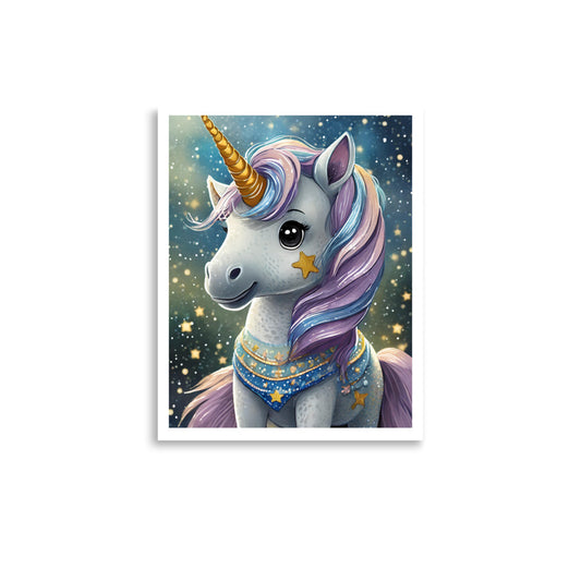 Unicorn Poster Print Children's Room Decor