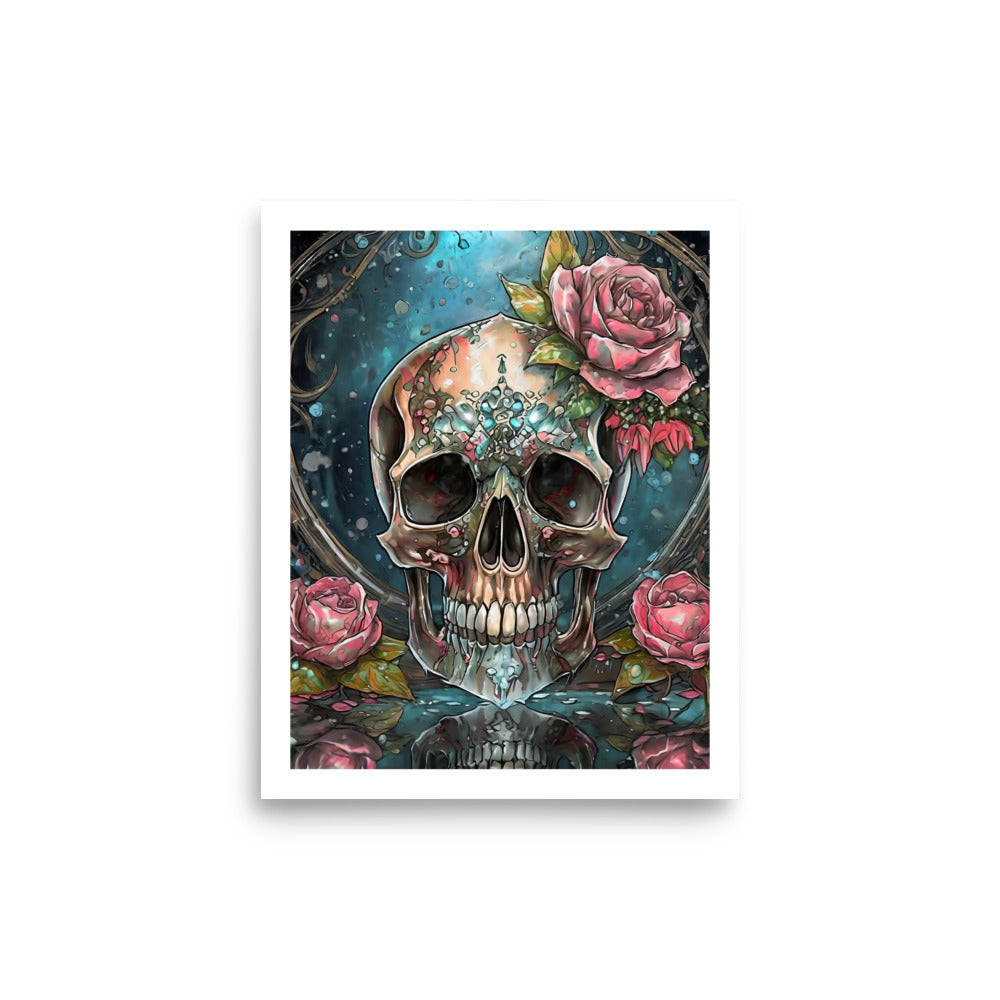 Hyper Realistic Skull Poster Print