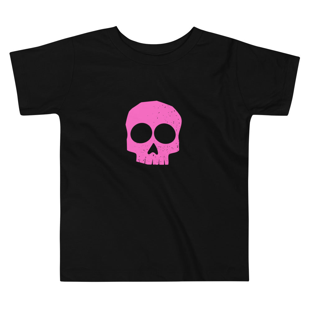 Gantro Gamer Pink Skull Toddler Short Sleeve Tee