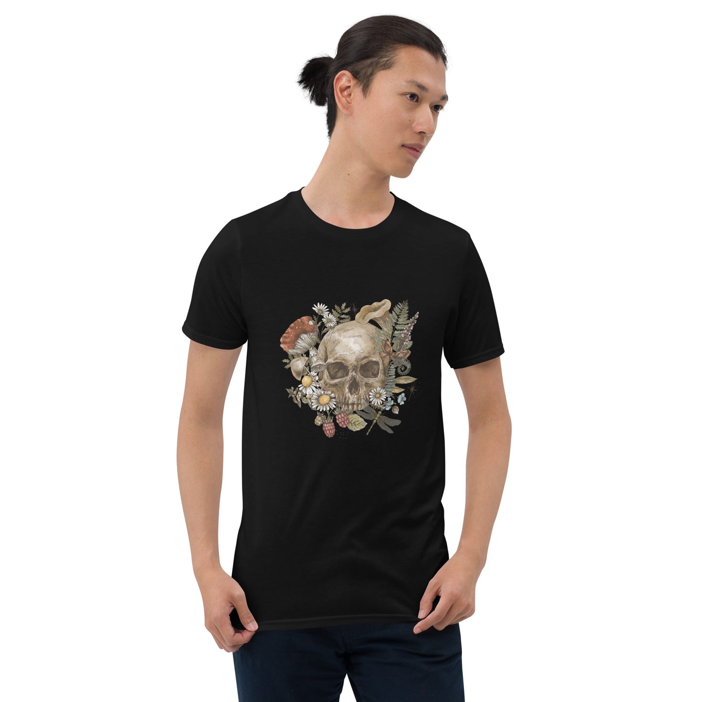 Floral Skull Short-Sleeve Unisex T-Shirt