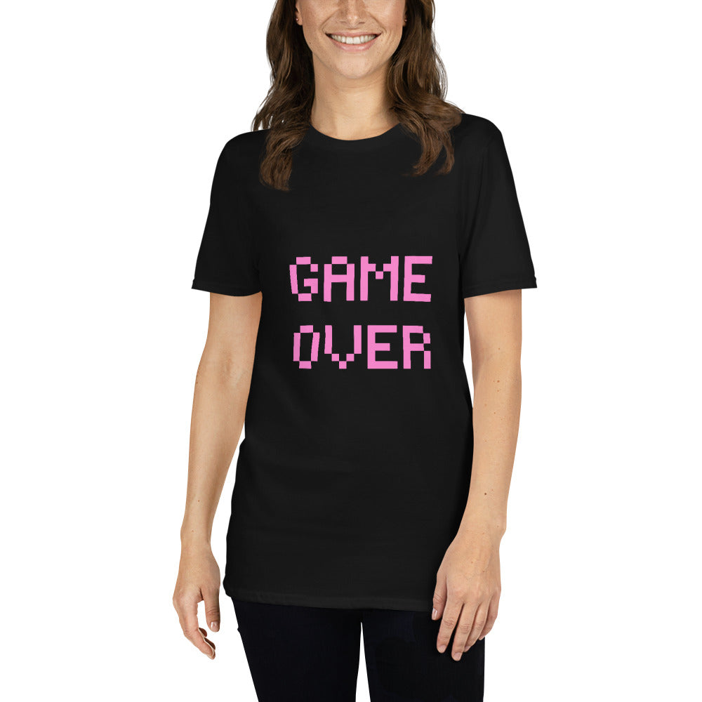 Game Over Pink Short-Sleeve Unisex T-Shirt