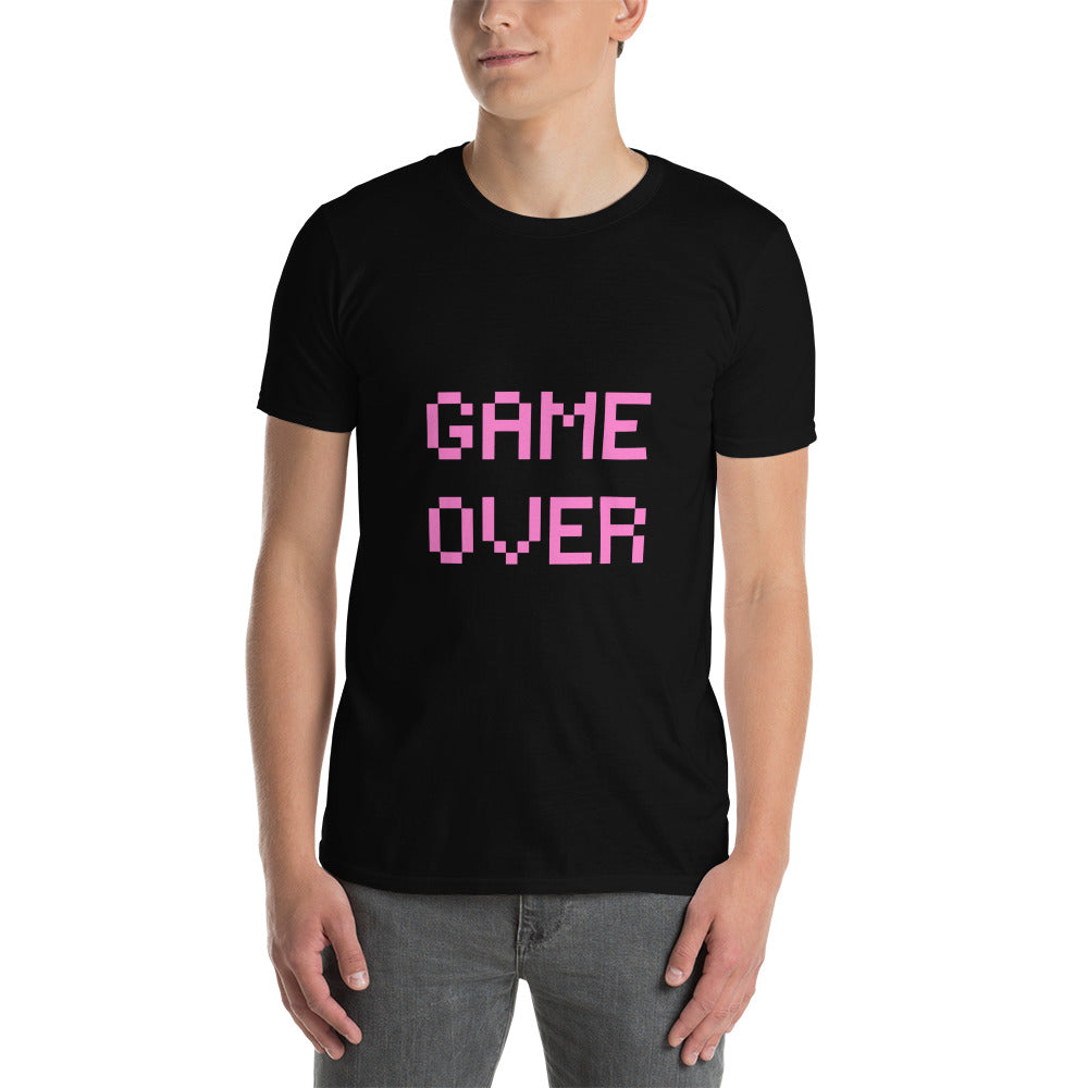 Game Over Pink Short-Sleeve Unisex T-Shirt