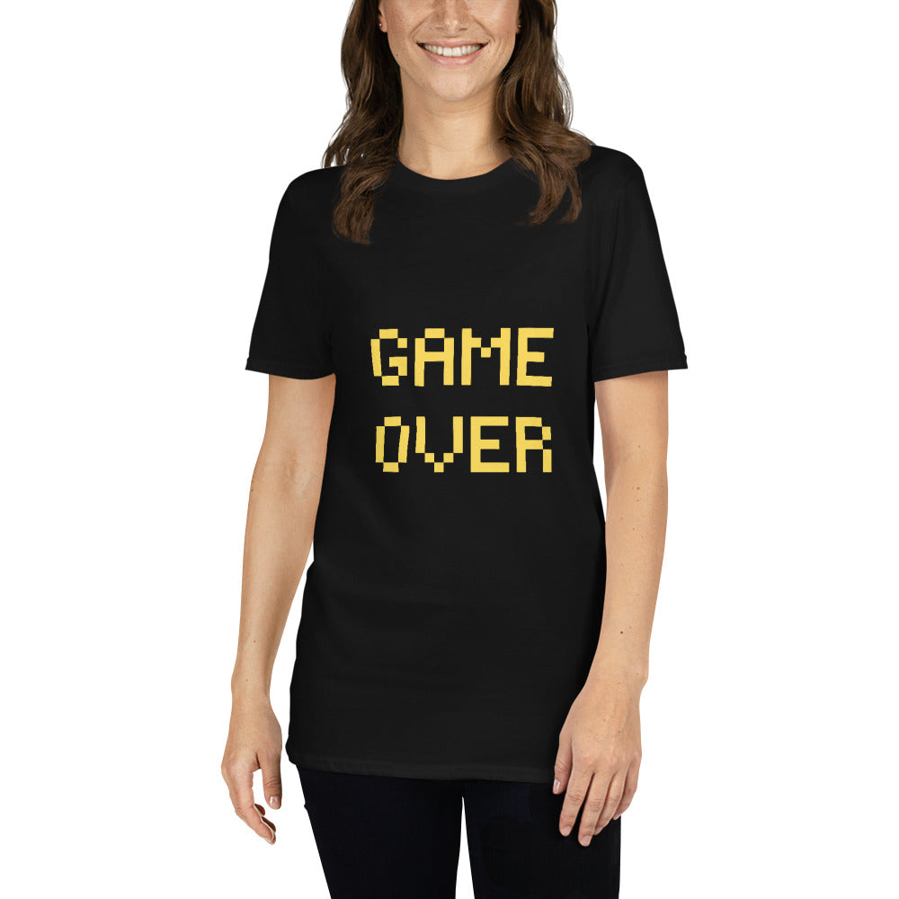 Game Over Yellow Short-Sleeve Unisex T-Shirt