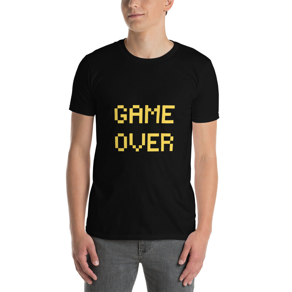 Game Over Yellow Short-Sleeve Unisex T-Shirt