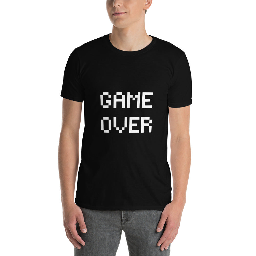 Game Over White Short-Sleeve Unisex T-Shirt