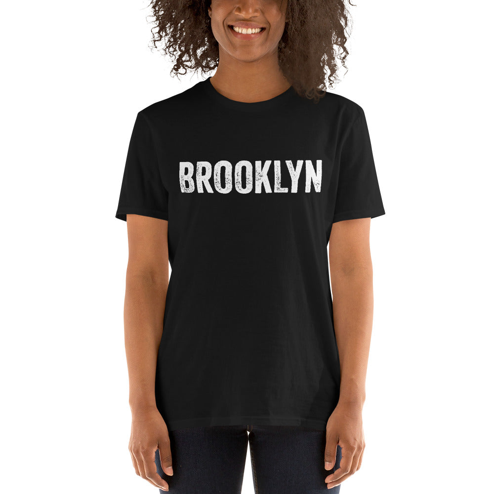 Brooklyn Distressed Short-Sleeve Unisex T-Shirt