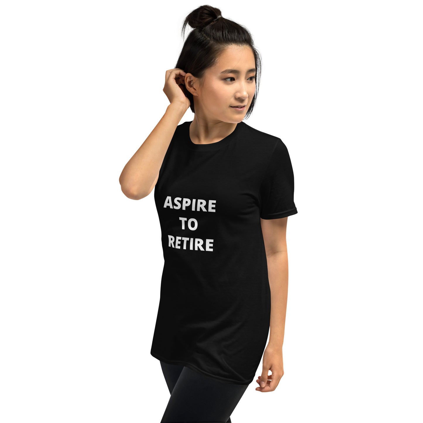 Aspire to Retire Motivational Short-Sleeve Unisex T-Shirt