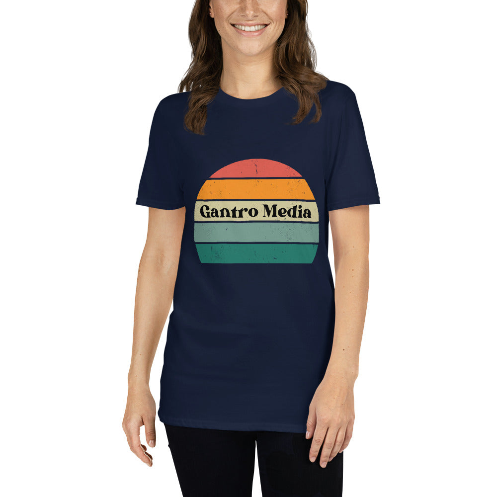 Retro Gantro Media Short-Sleeve Unisex T-Shirt