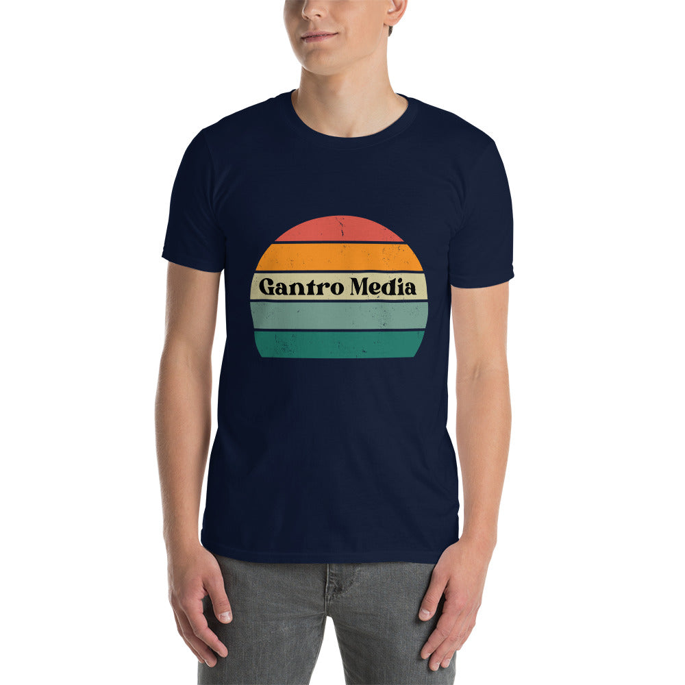 Retro Gantro Media Short-Sleeve Unisex T-Shirt