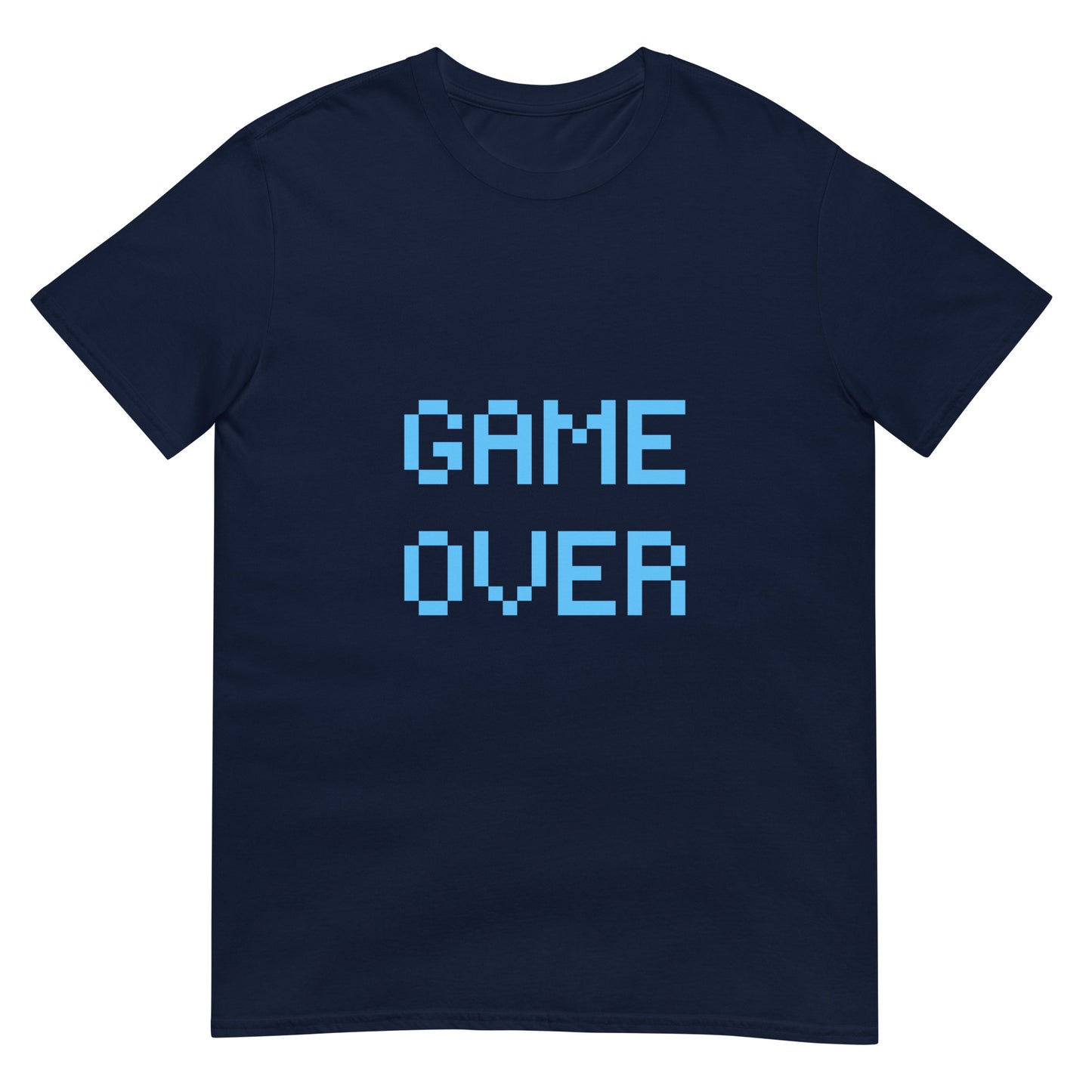 GAME OVER Blue Short-Sleeve Unisex T-Shirt