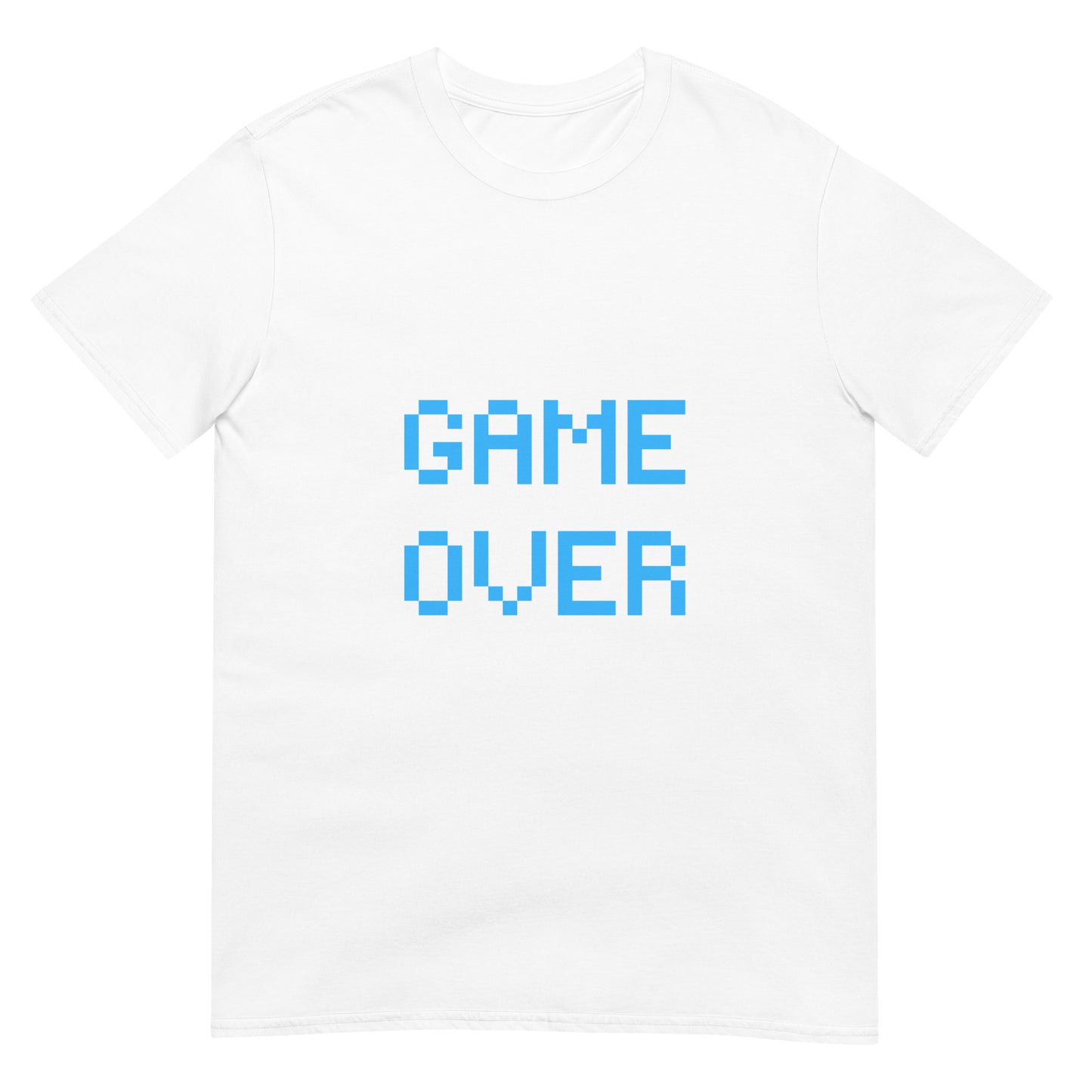 GAME OVER Blue Short-Sleeve Unisex T-Shirt