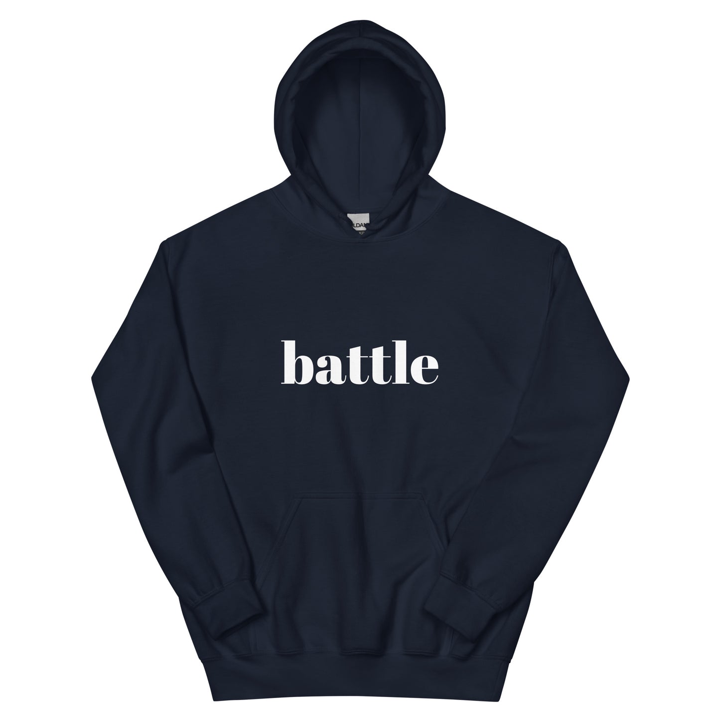 Battle White Unisex Hoodie