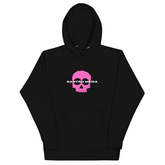 Gantro Media Pink Skull Unisex Hoodie