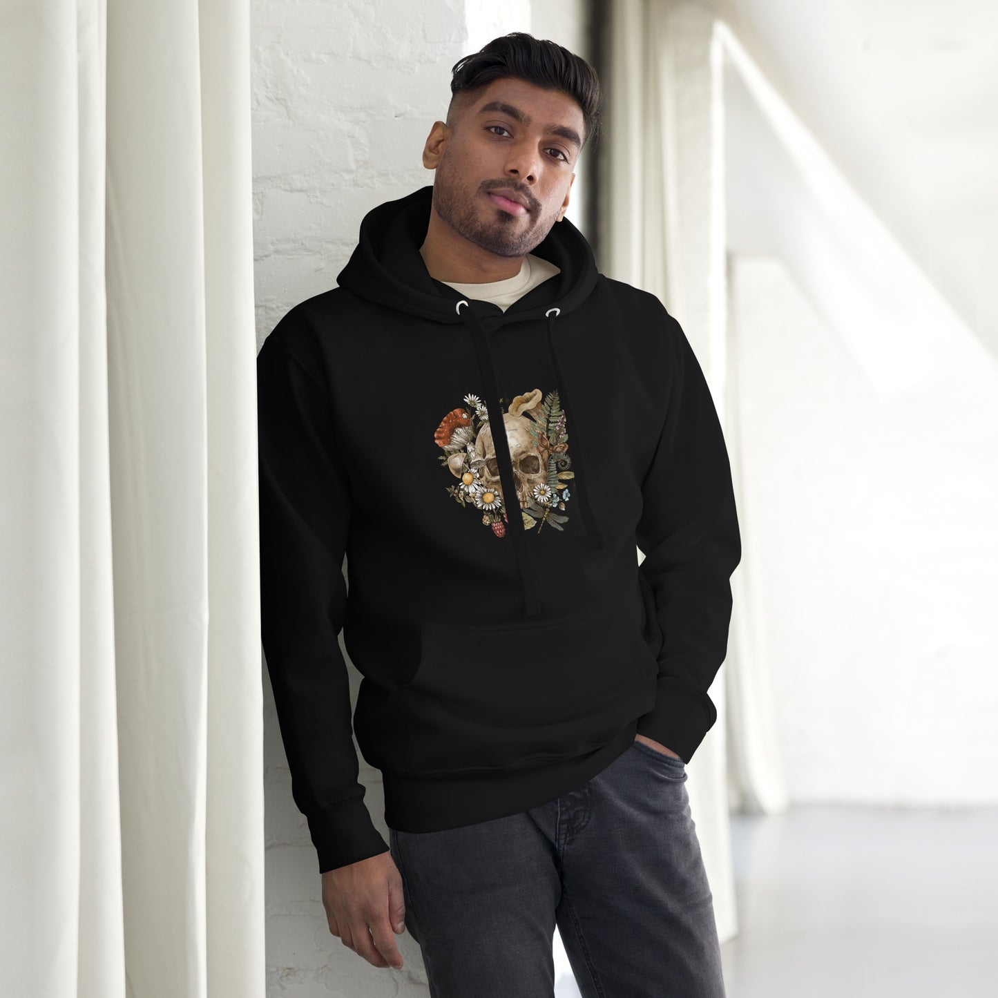 Floral Skull Unisex Hoodie