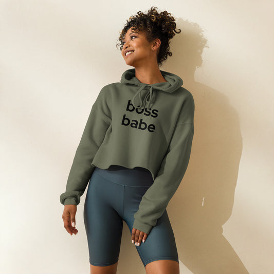 Boss Babe Crop Hoodie