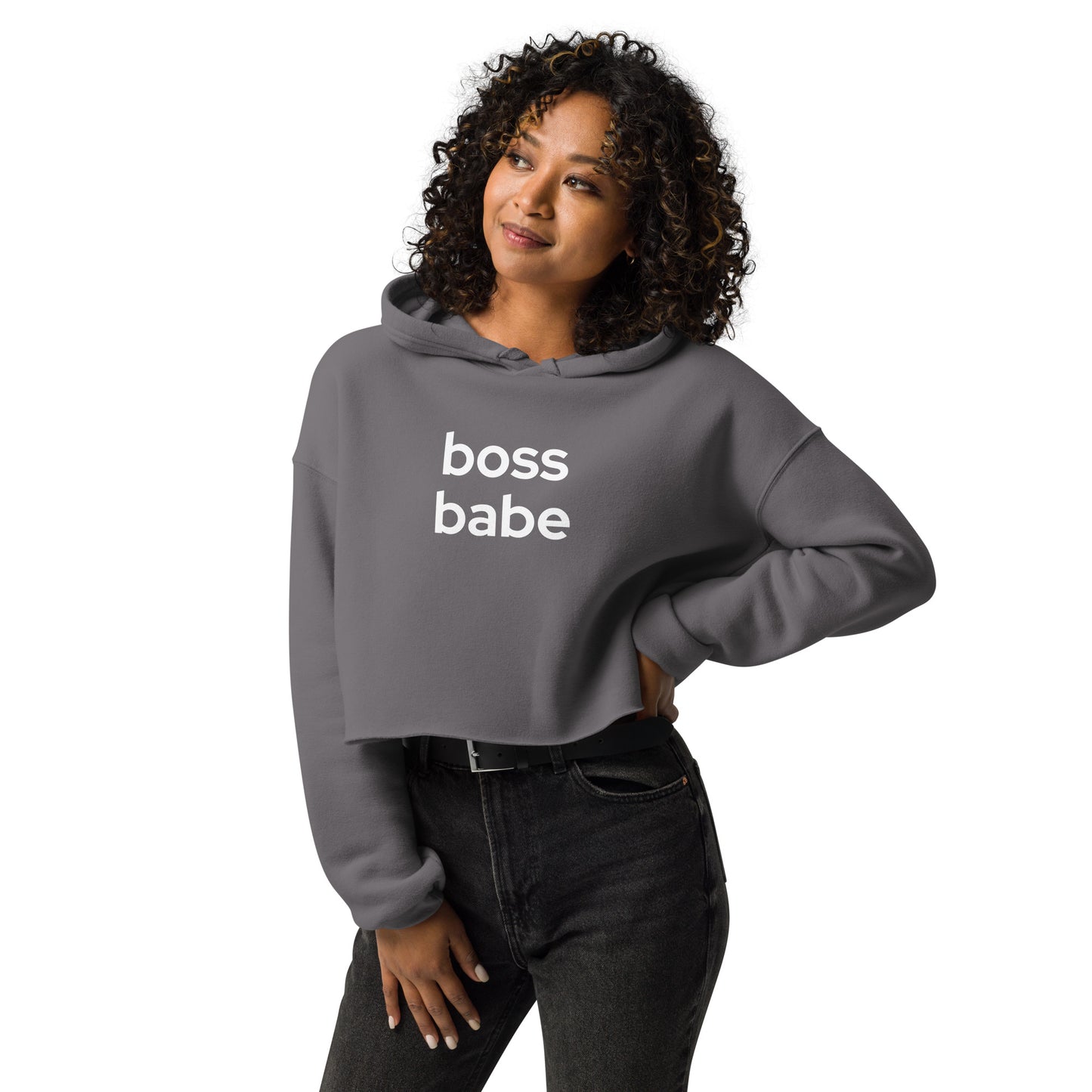 Boss Babe Crop Hoodie